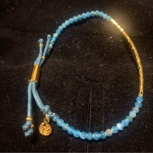 Gorjina Blue and Gold Beaded Bracelet